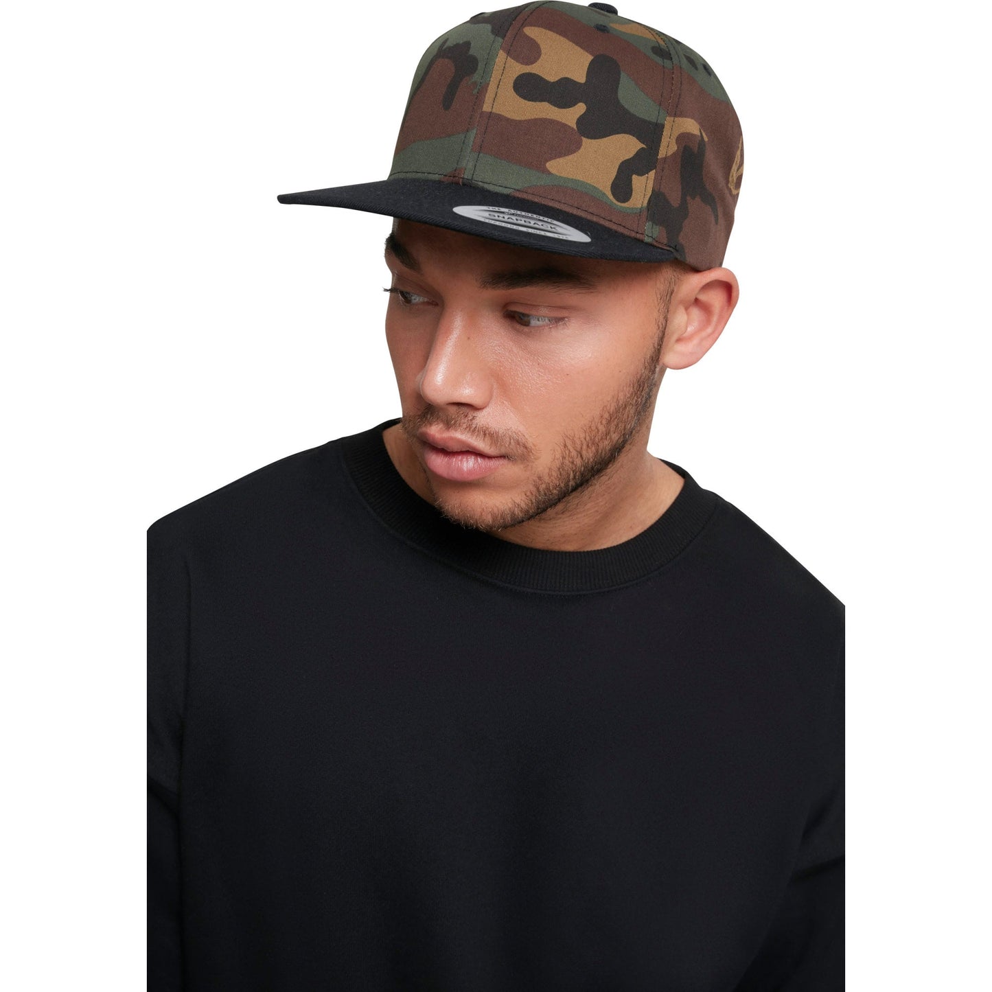 Flexfit Yupoong Classic Snapback 2-Tone Camo Cap Wool-Twill Blend 6089Tc