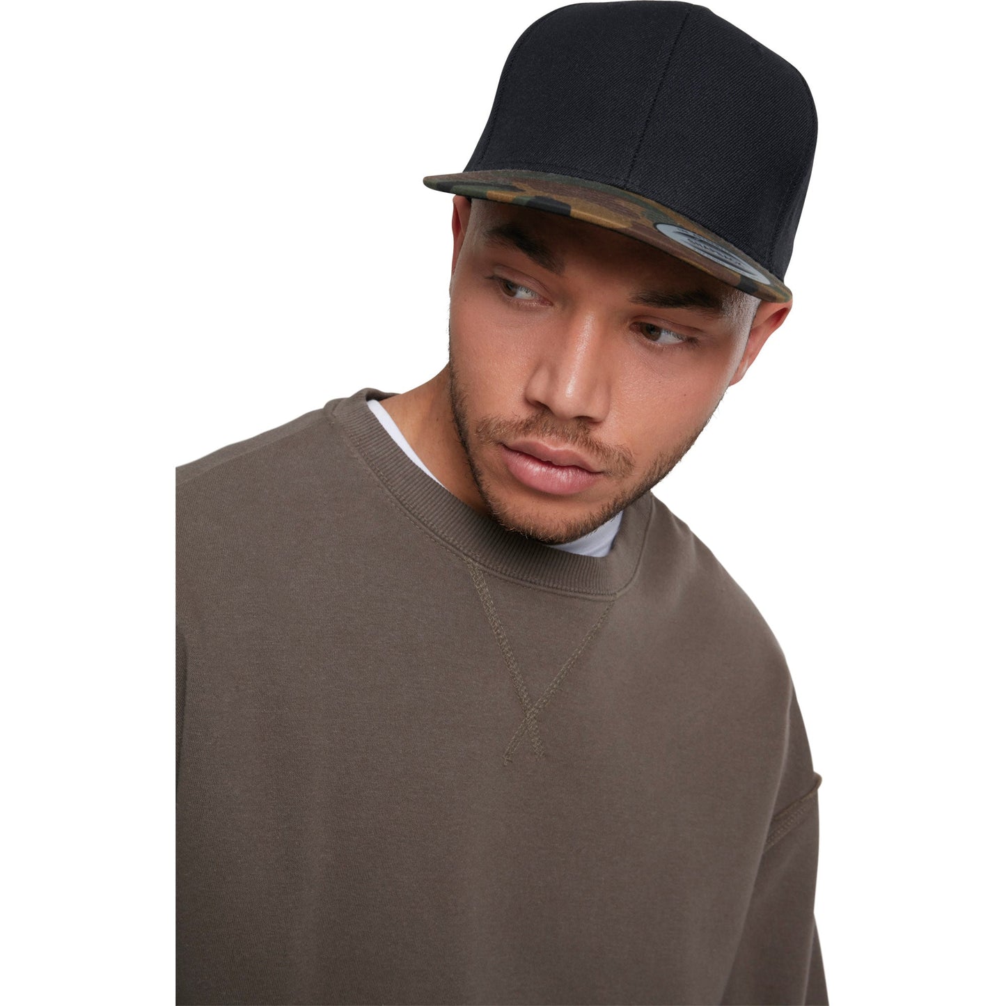 Flexfit Yupoong Classic Snapback 2-Tone Camo Cap Wool-Twill Blend 6089Tc