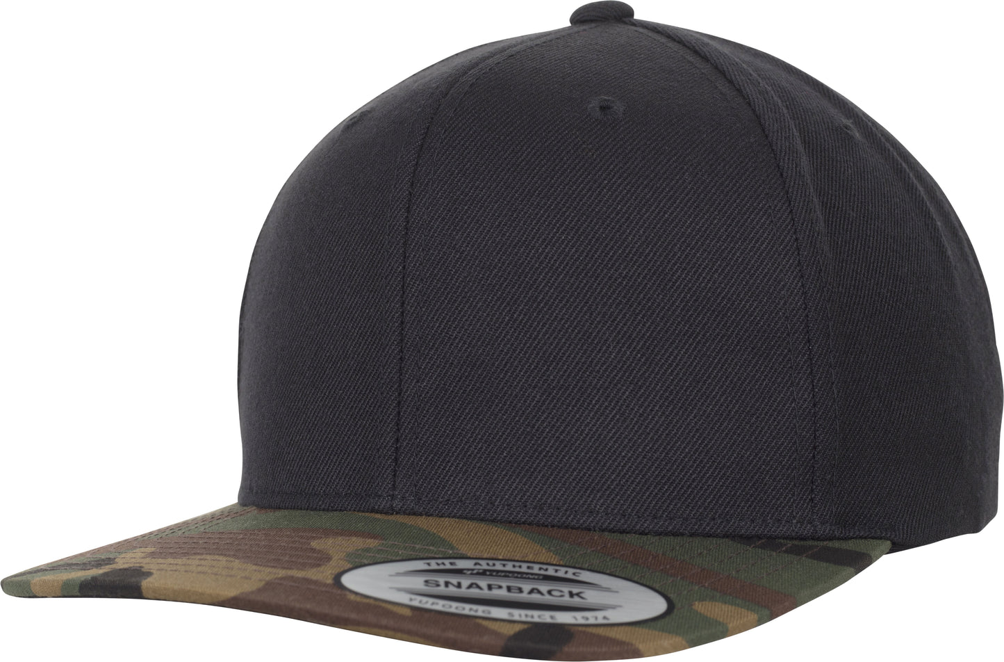 Flexfit Yupoong Classic Snapback 2-Tone Camo Cap Wool-Twill Blend 6089Tc