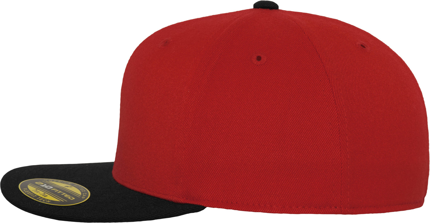 Flexfit Yupoong 210 Fitted 2-Tone Cap Pro-Baseball Shape S/M L/XL