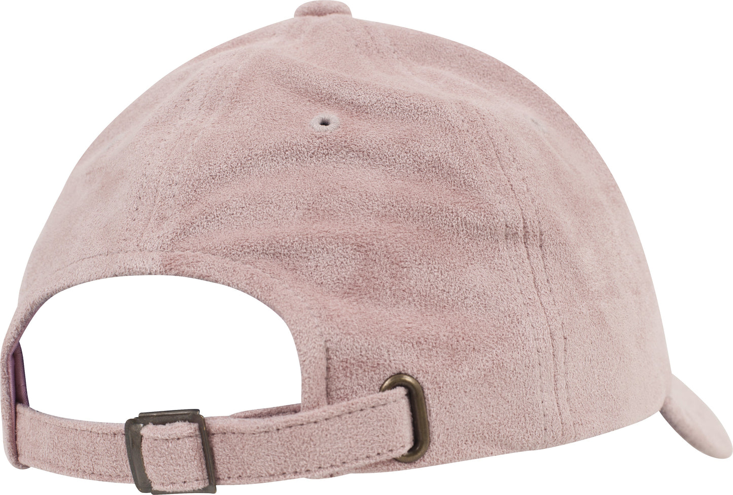 Flexfit Yupoong Low-Profile Velours Cap Suede Curved Visor Antique Brass Buckle
