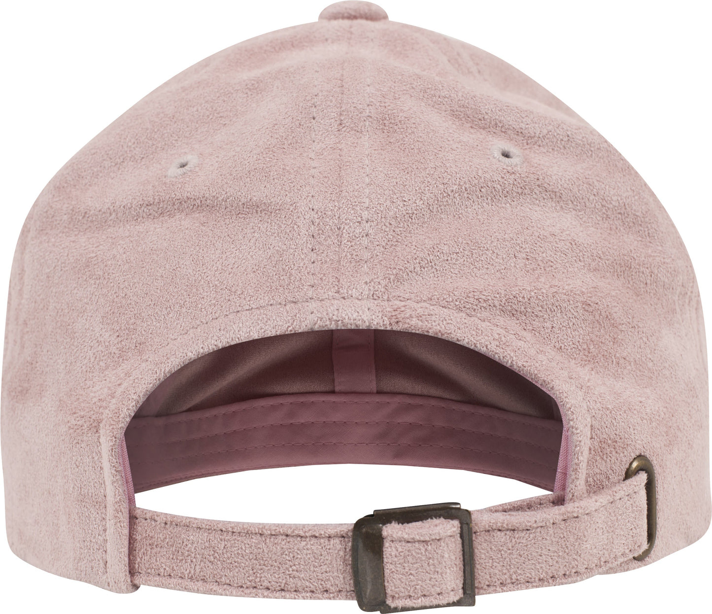 Flexfit Yupoong Low-Profile Velours Cap Suede Curved Visor Antique Brass Buckle