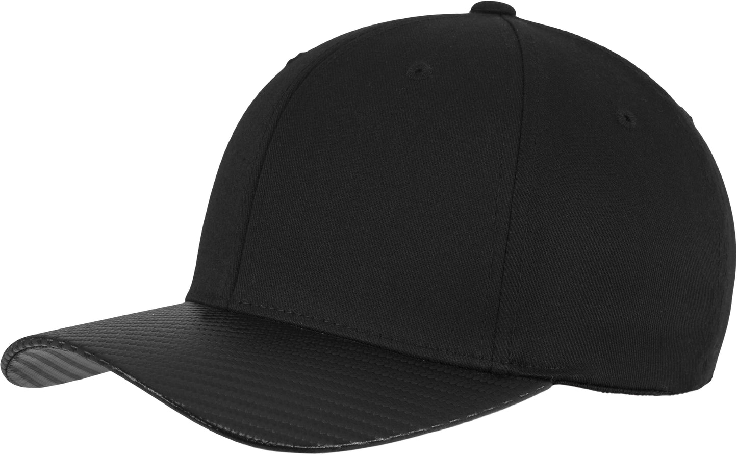 Flexfit By Yupoong Carbon Flexfit Cap Athletic Shape Hard Buckram Visor S/M L/XL