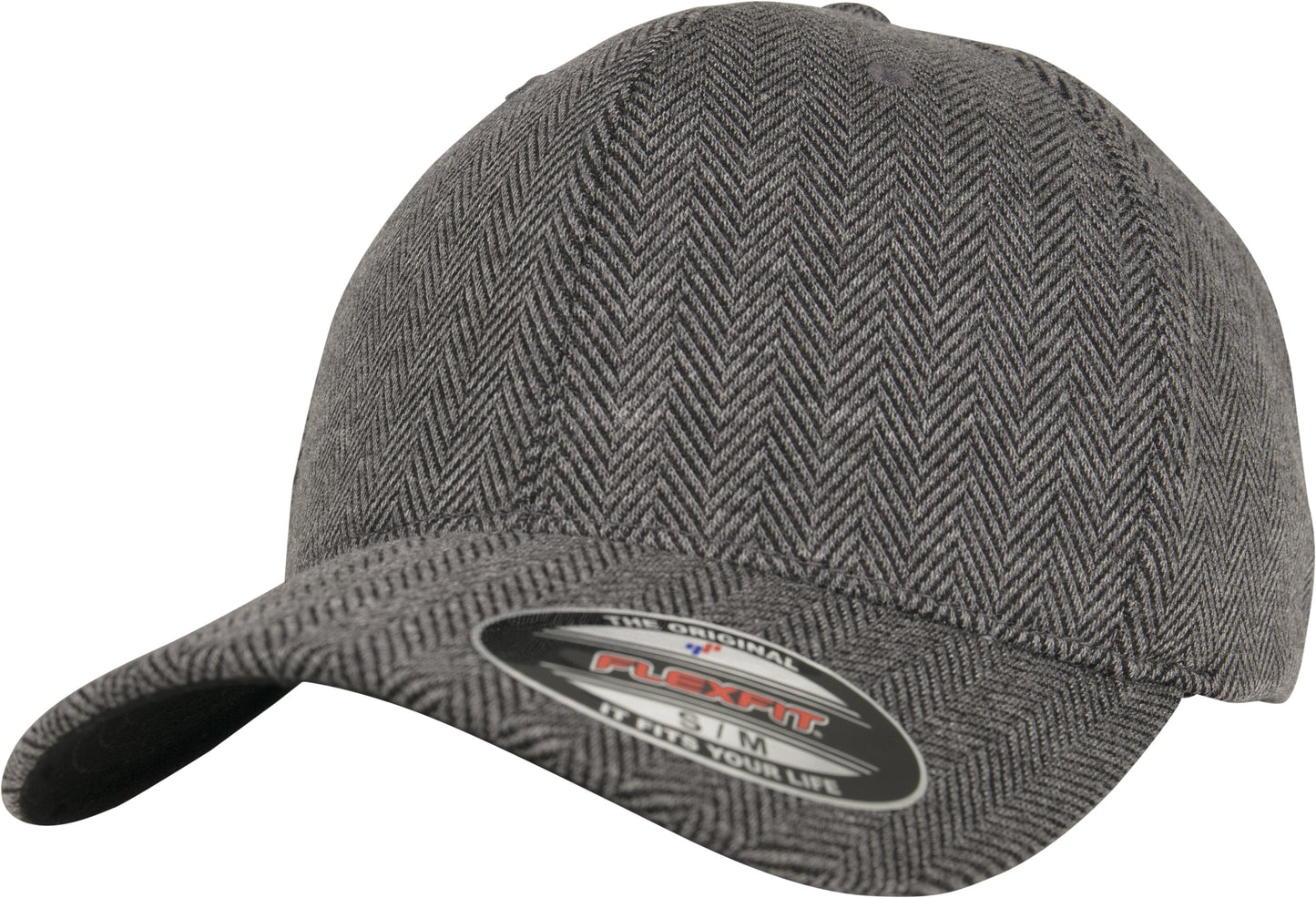 Flexfit By Yupoong Herringbone Melange Cap Cool Dry Flexfit Technology S/M L/XL