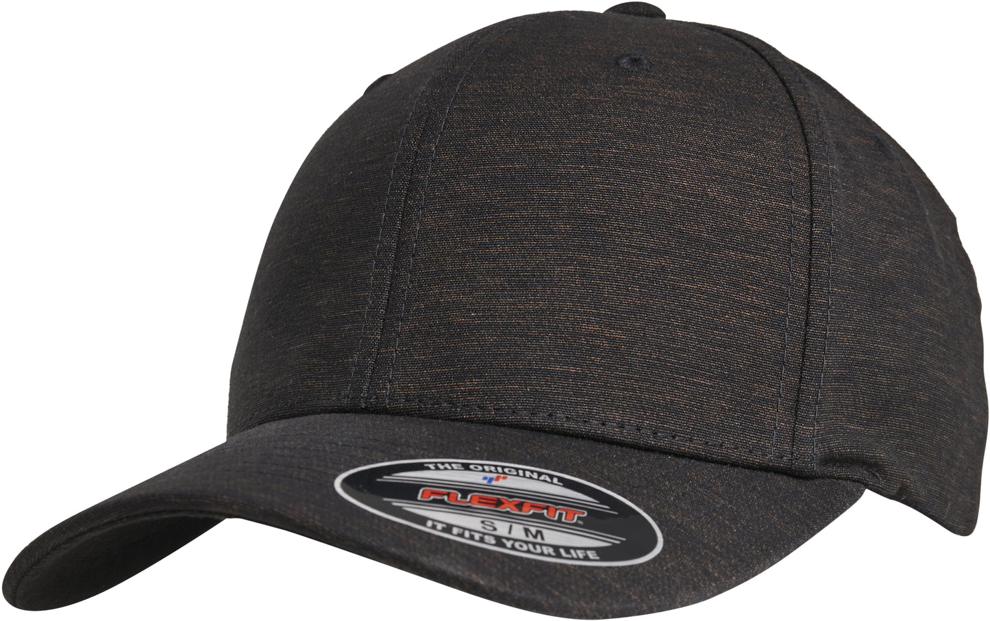 Flexfit By Yupoong Natural Melange Cap 6277M Classic Shape Pre-Bent Visor
