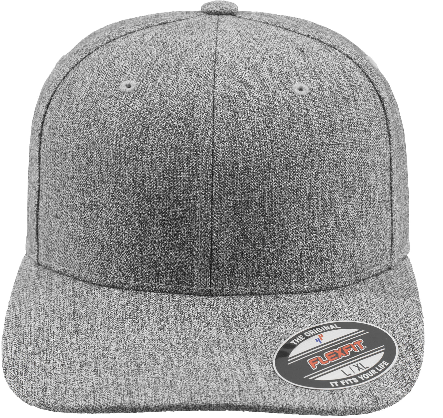 Flexfit By Yupoong 6277Ps Mottled Grey Linen Cap with Flexfit Technology