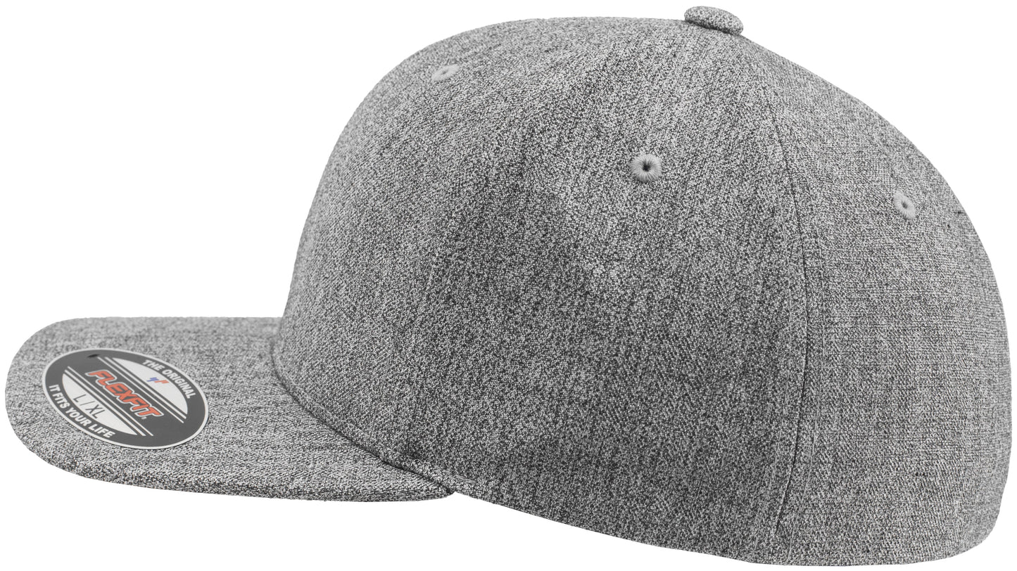 Flexfit By Yupoong 6277Ps Mottled Grey Linen Cap with Flexfit Technology