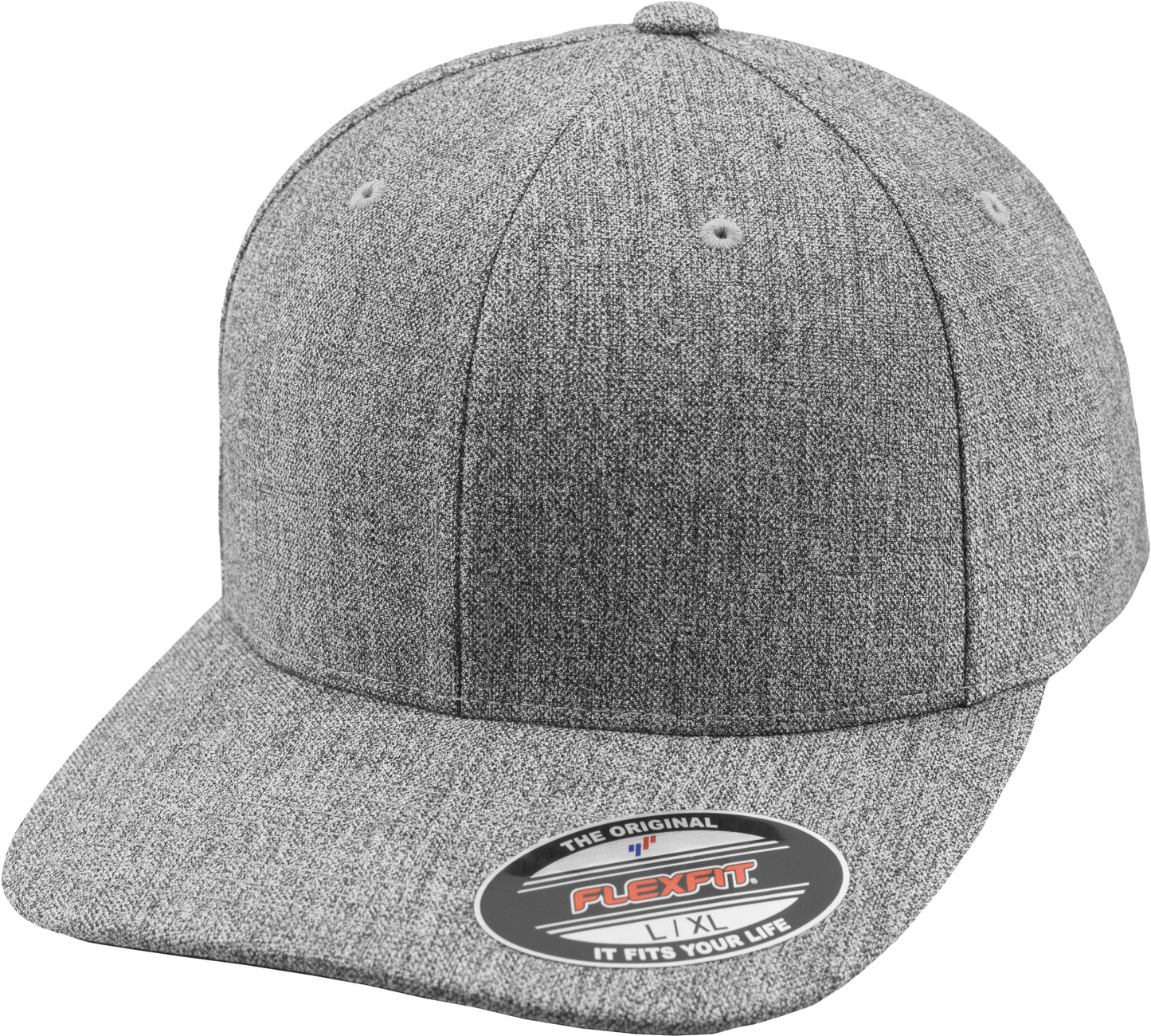 Flexfit By Yupoong 6277Ps Mottled Grey Linen Cap with Flexfit Technology
