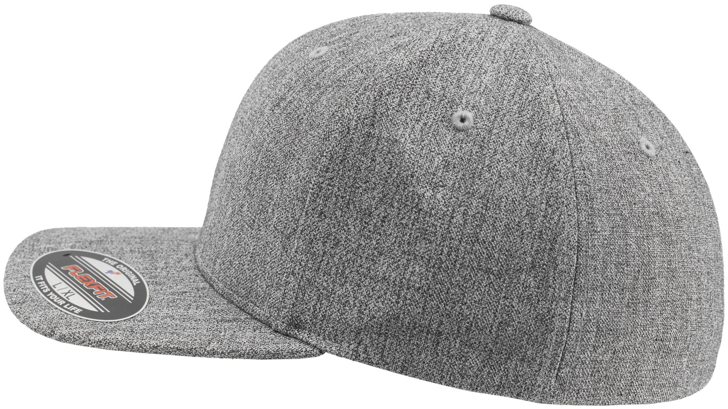 Flexfit By Yupoong 6277Ps Mottled Grey Linen Cap with Flexfit Technology