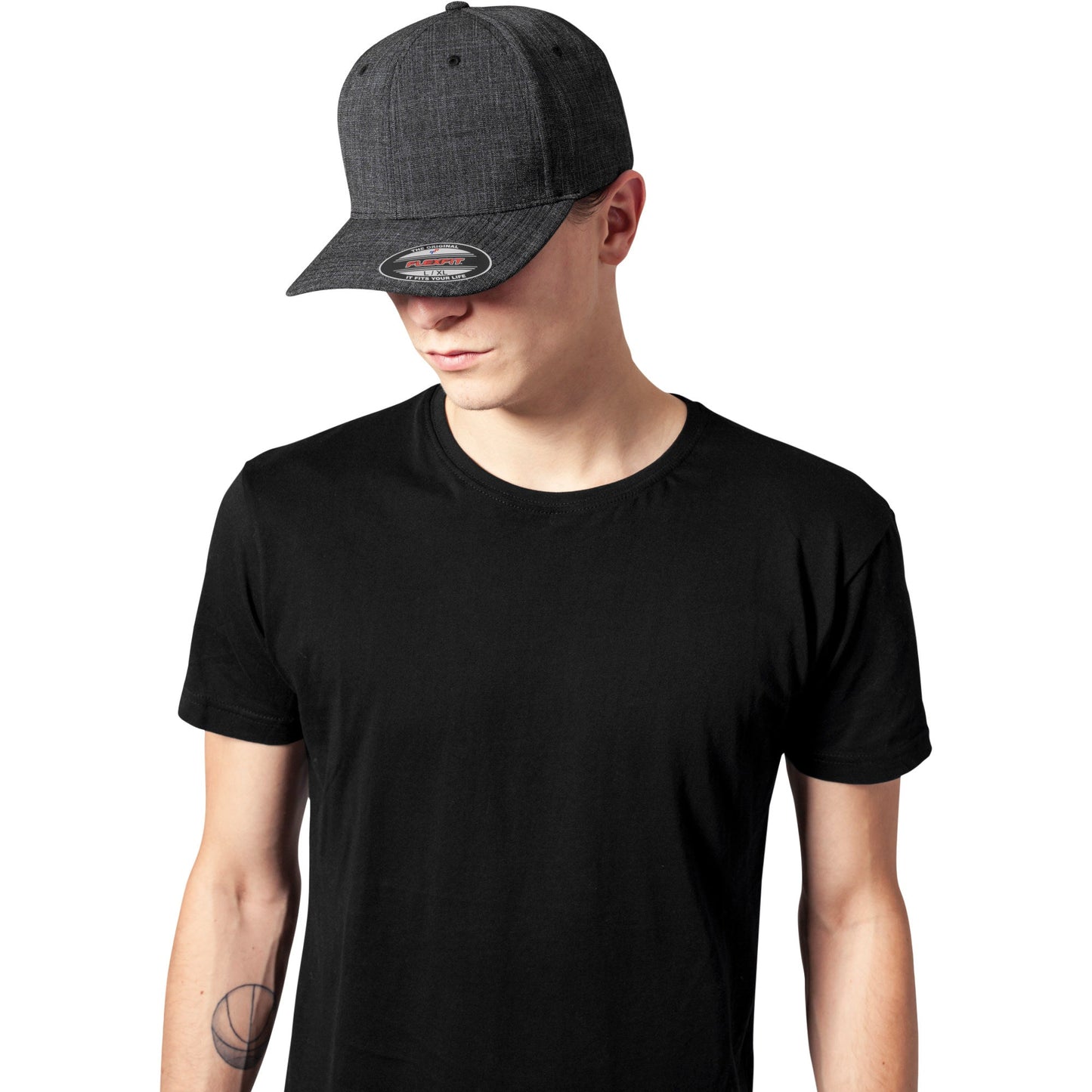 Flexfit By Yupoong 6277Tk Twill Knit Flexfit Cap Moisture Absorb Athletic Shape