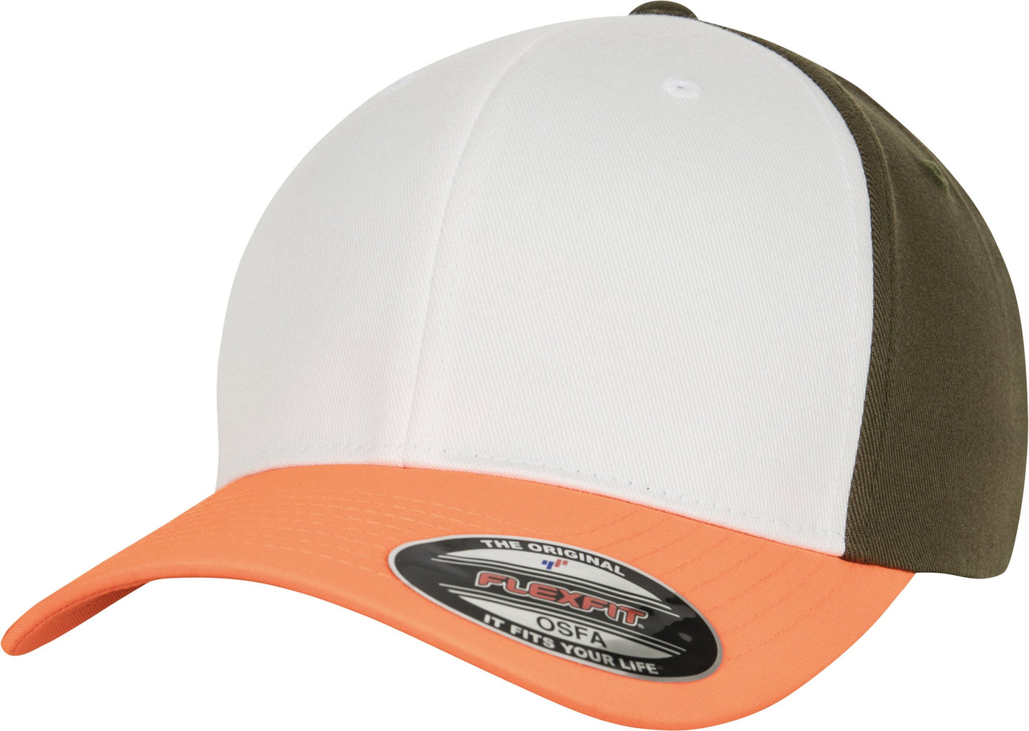Flexfit By Yupoong 3-Tone Cap Relaxed Style Pre-Curved Visor S/M L/XL