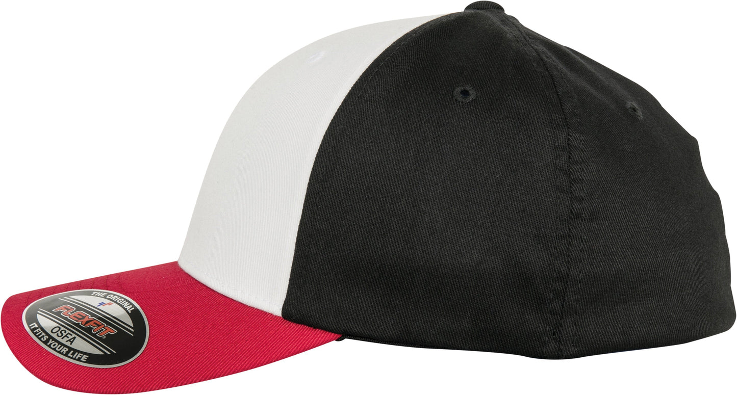 Flexfit By Yupoong 3-Tone Cap Relaxed Style Pre-Curved Visor S/M L/XL