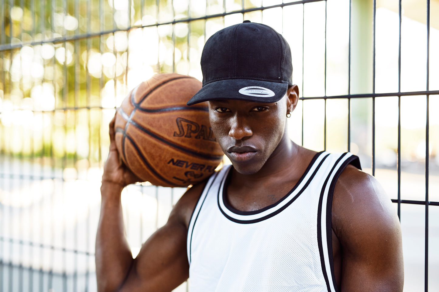 Flexfit Yupoong Brushed Cotton Twill Mid-Profile Cap with Hook and Loop Closure