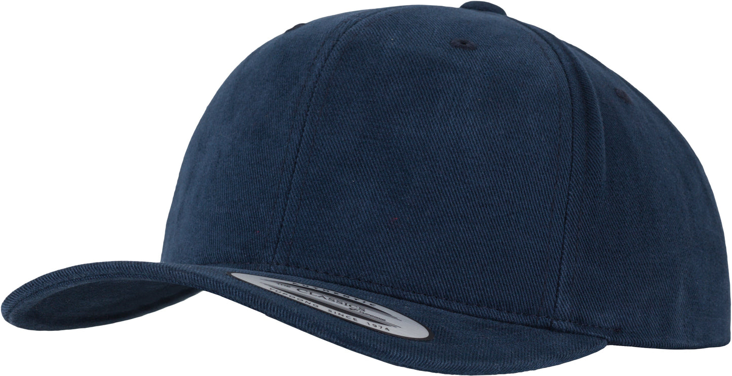 Flexfit Yupoong Brushed Cotton Twill Mid-Profile Cap with Hook and Loop Closure