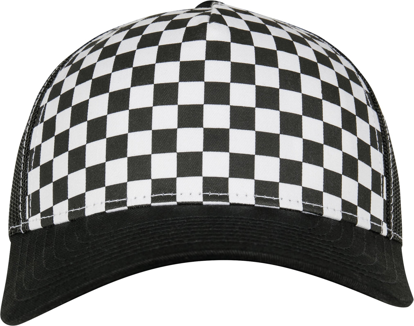 Flexfit Yupoong Checkerboard Retro Trucker Cap Snapback Mesh Back 6506Cb