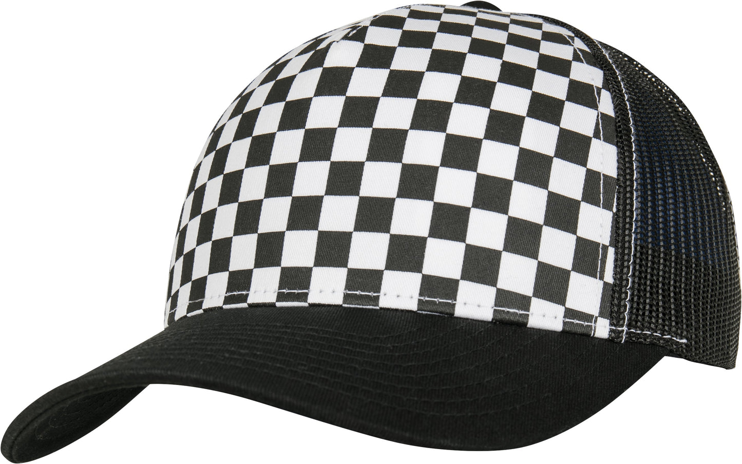 Flexfit Yupoong Checkerboard Retro Trucker Cap Snapback Mesh Back 6506Cb