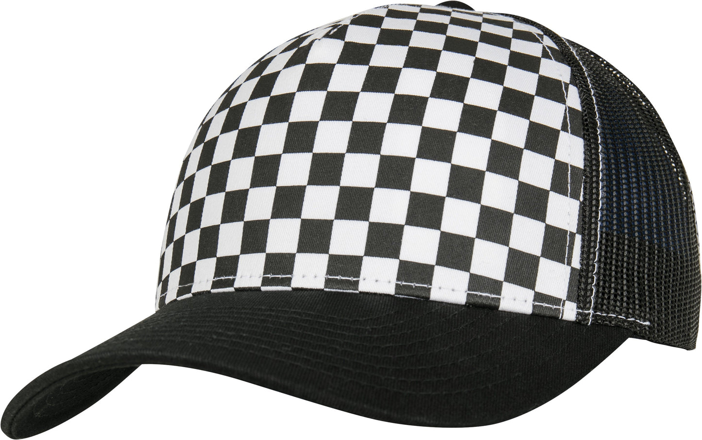 Flexfit Yupoong Checkerboard Retro Trucker Cap Snapback Mesh Back 6506Cb