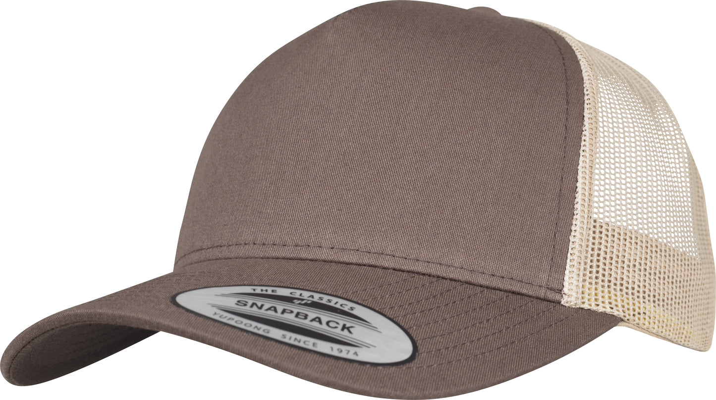 Flexfit Yupoong 5-Panel Retro Trucker 2-Tone Cap Casual Stylish Hat