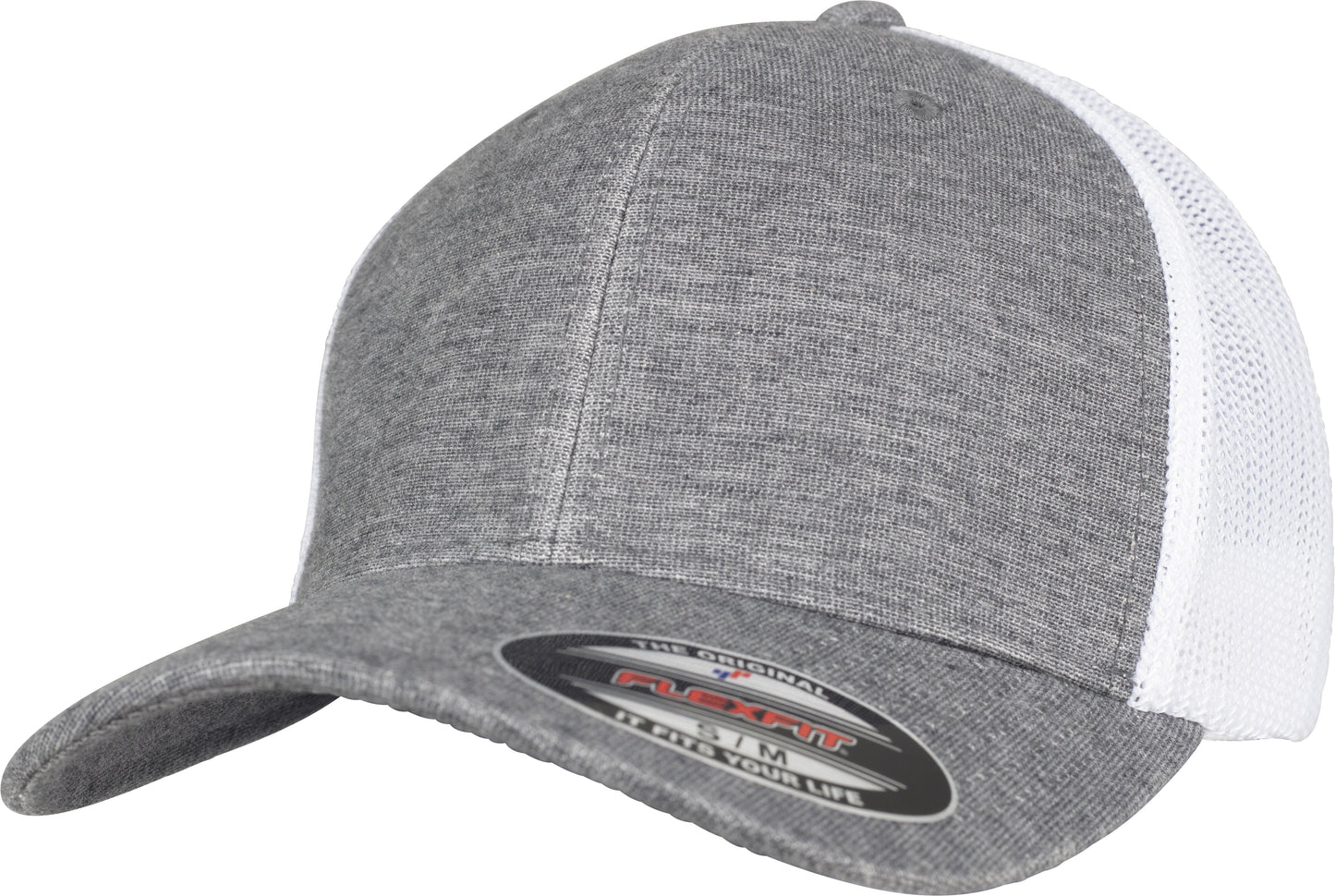 Flexfit Yupoong Retro Trucker Melange Cap Soft Fabric Mesh Adjustable S/M L/XL