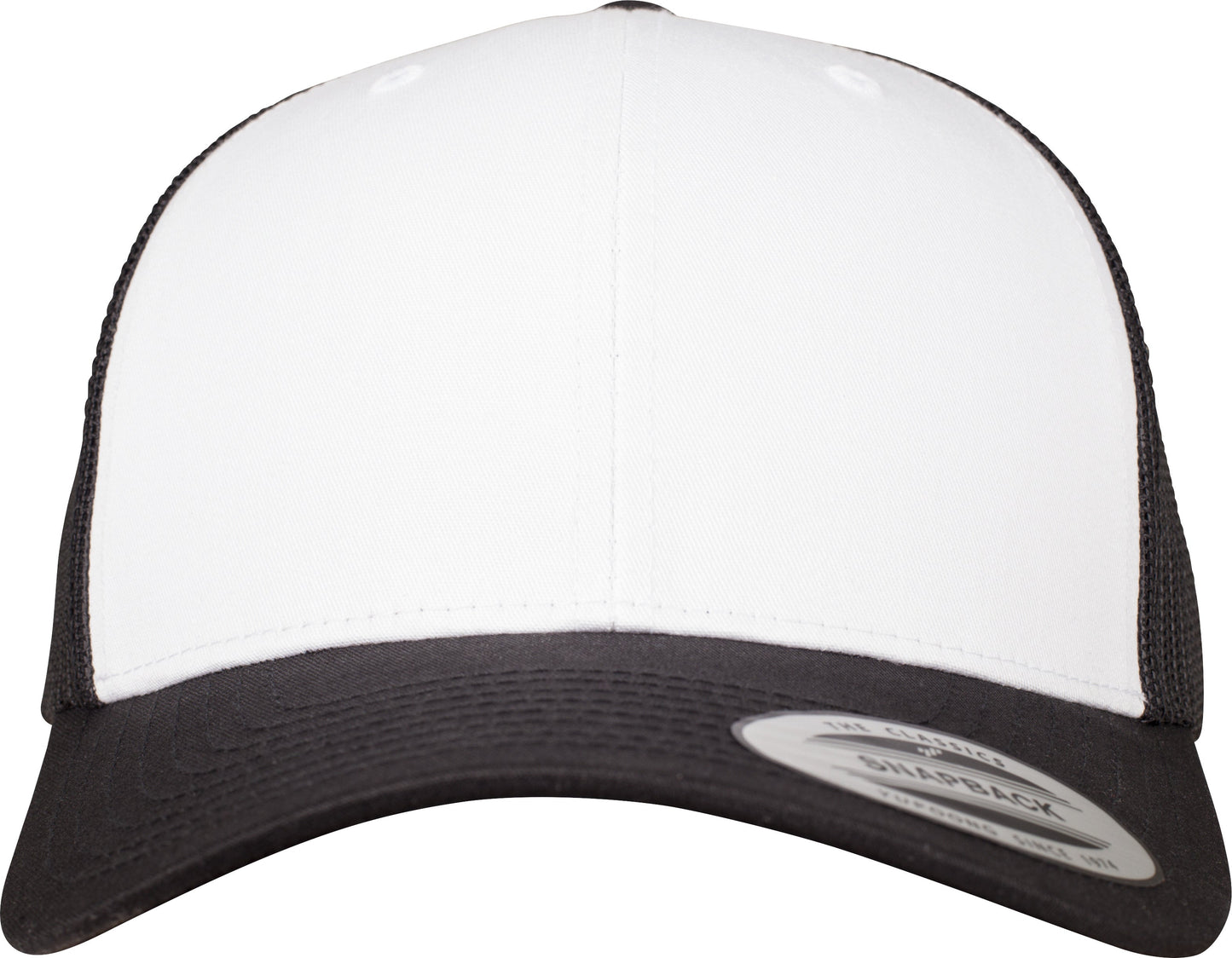 Flexfit Yupoong Retro Trucker Cap Coloured Front White Canvas Mesh Back
