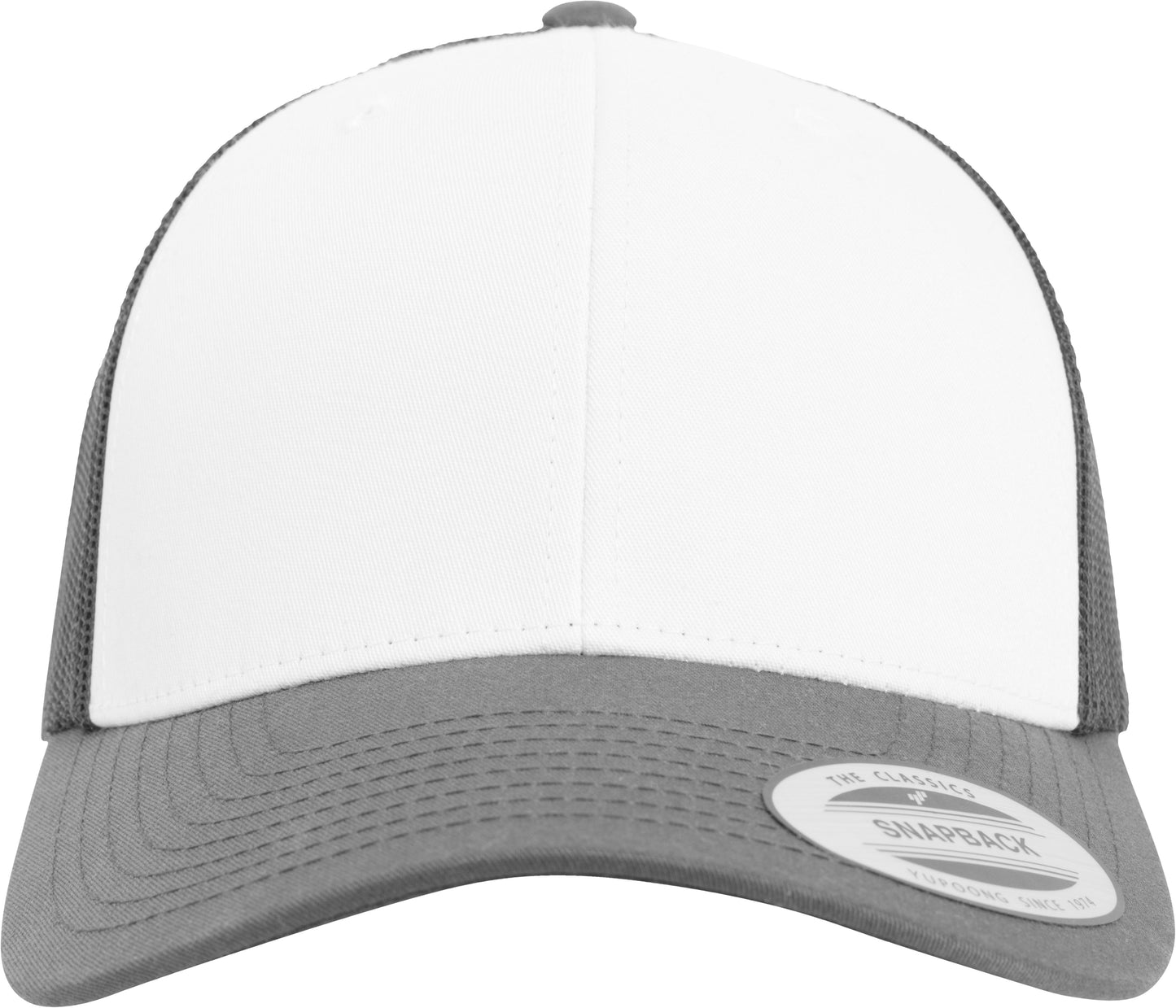 Flexfit Yupoong Retro Trucker Cap Coloured Front White Canvas Mesh Back