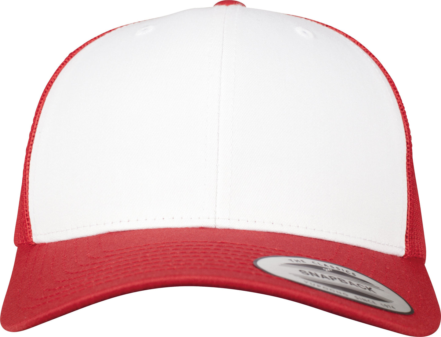 Flexfit Yupoong Retro Trucker Cap Coloured Front White Canvas Mesh Back