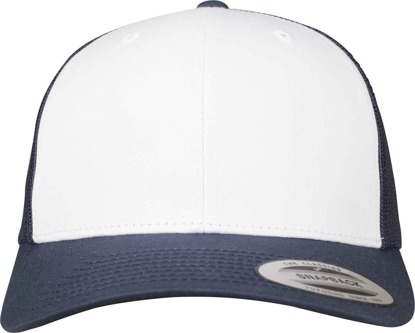 Flexfit Yupoong Retro Trucker Cap Coloured Front White Canvas Mesh Back