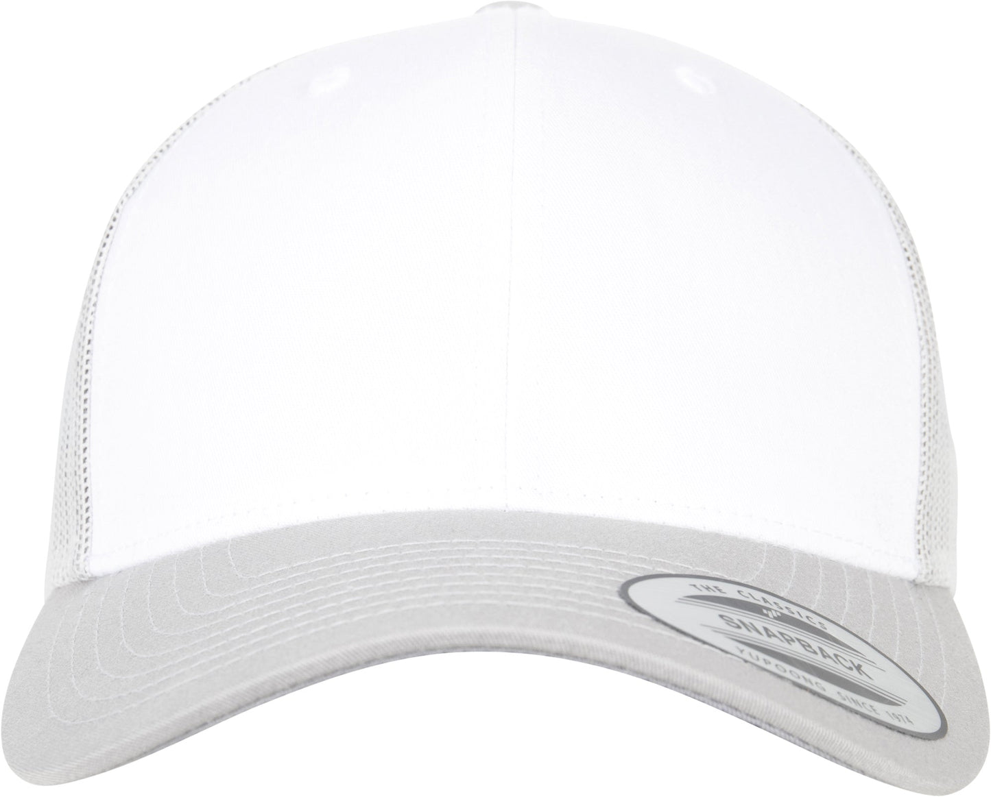 Flexfit Yupoong Retro Trucker Cap Coloured Front White Canvas Mesh Back