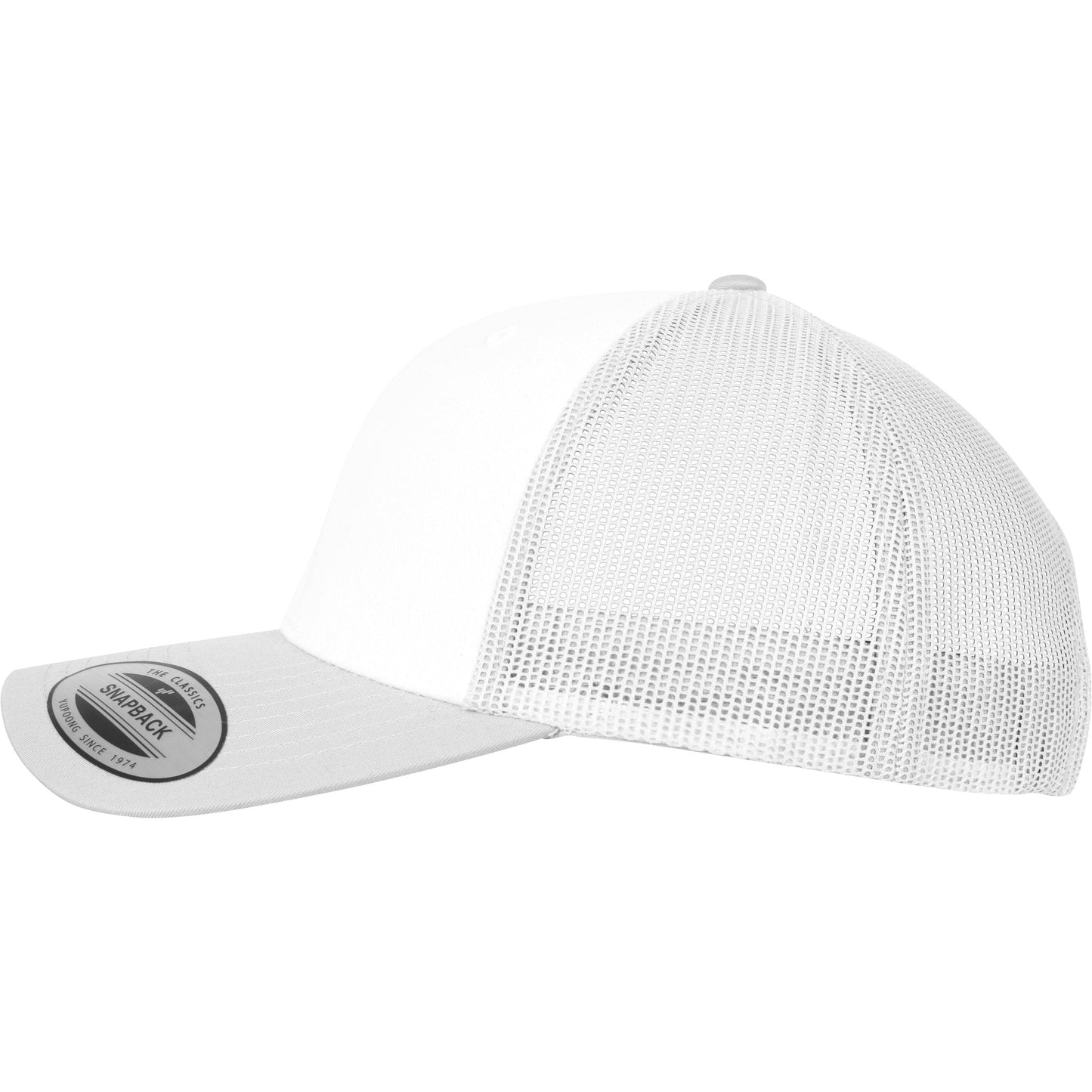 Flexfit Yupoong Retro Trucker Cap Coloured Front White Canvas Mesh Back