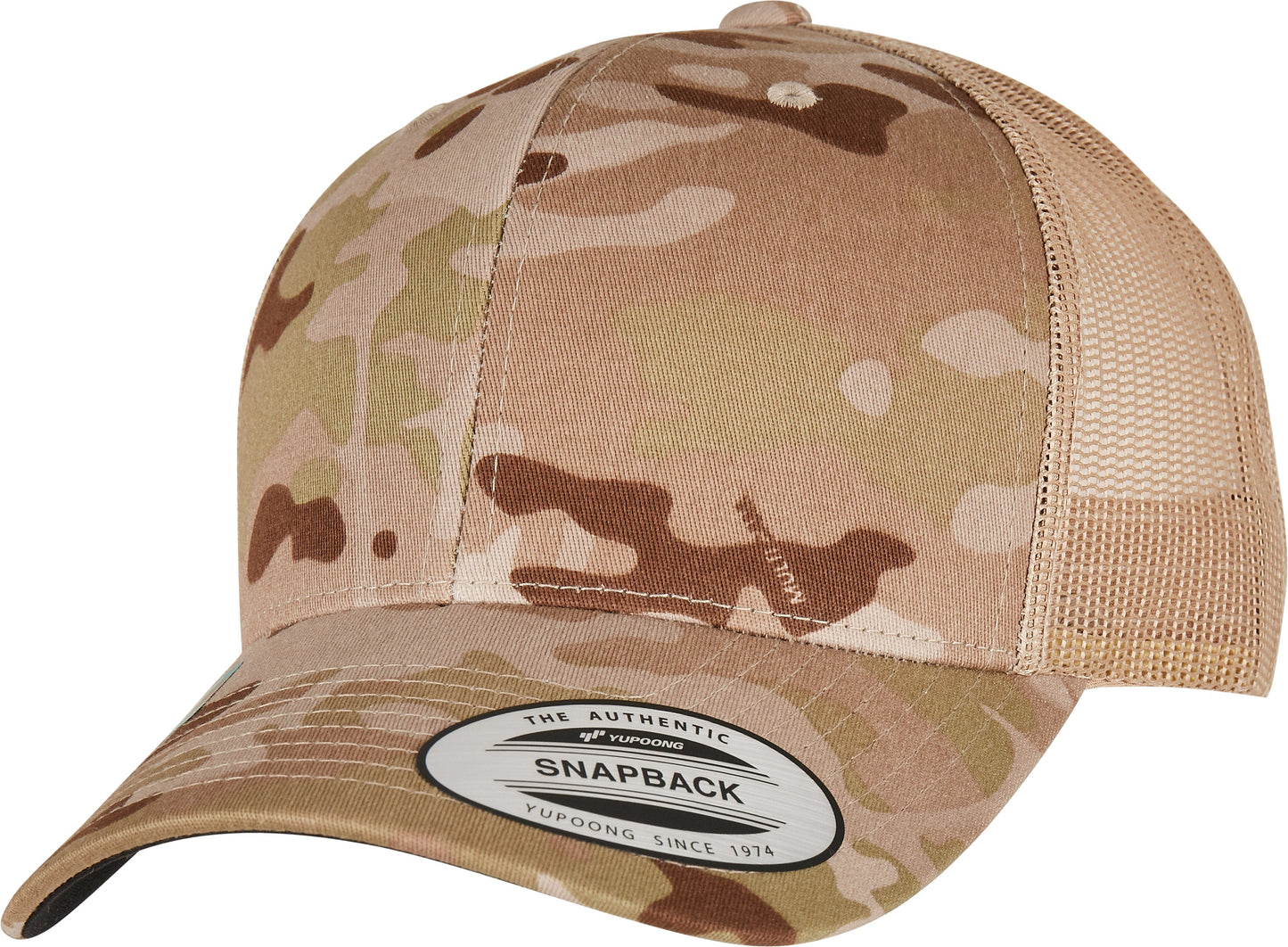 Flexfit Yupoong Retro Trucker Cap Multicam Camo Snapback Mesh One Size