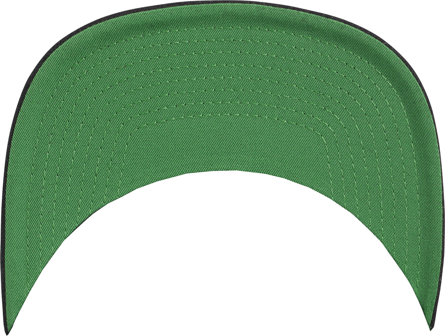 Flexfit Yupoong Melton Wool Snapback Cap Classic Shape Green Undervisor