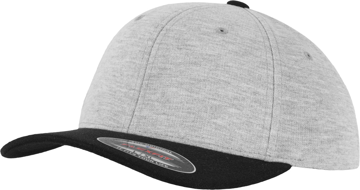 Flexfit By Yupoong Double Jersey 2-Tone Cap Soft Fabric Hard Buckram S/M L/XL