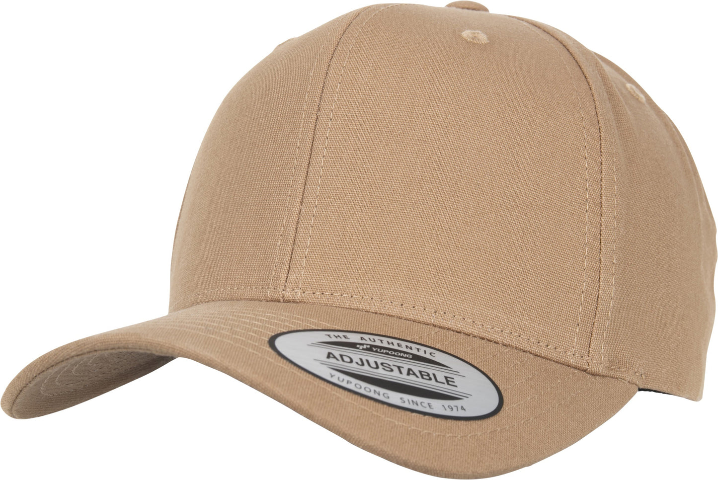 Flexfit Yupoong 6-Panel Curved Snap Cap Adjustable Metal Buckle Cotton Hat