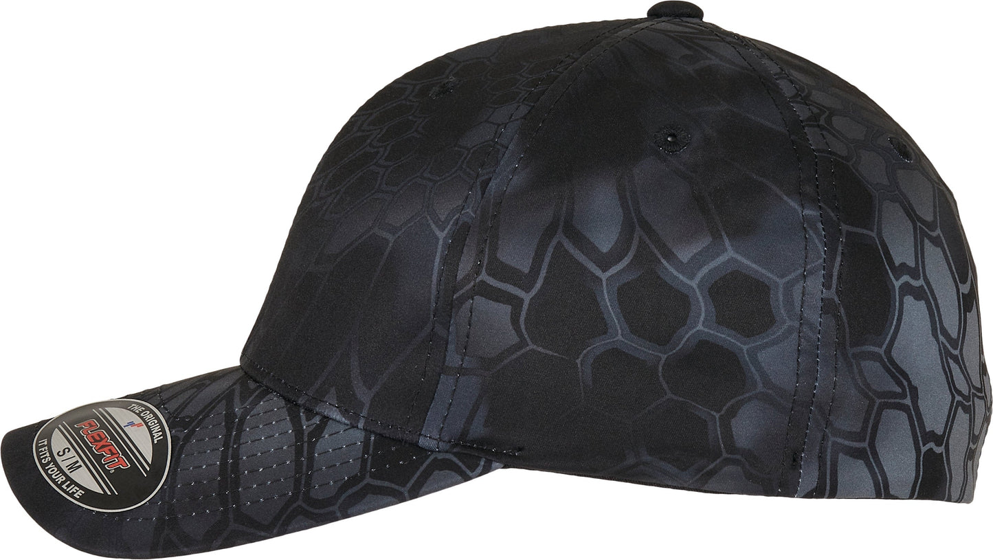 Flexfit Kryptek Cap 6277Kr Water-Repellent Dark Print Pre-Curved Visor