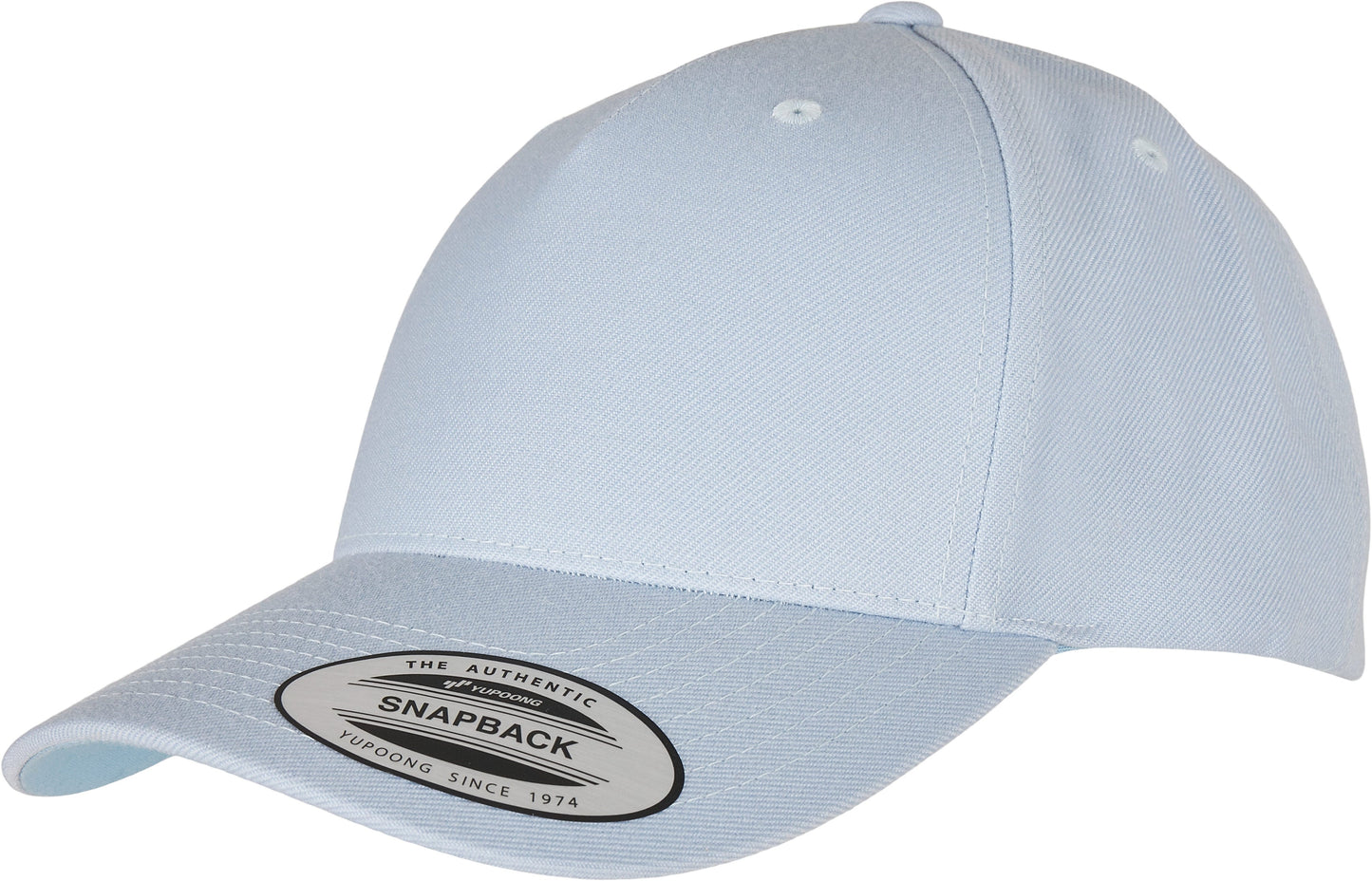 Flexfit Yupoong 5-Panel Snapback Cap Curved Visor Adjustable One Size Classic
