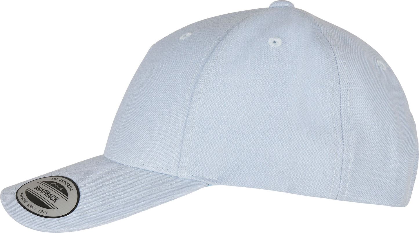 Flexfit Yupoong 5-Panel Snapback Cap Curved Visor Adjustable One Size Classic