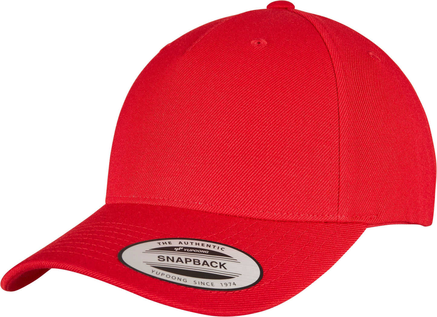Flexfit Yupoong 5-Panel Snapback Cap Curved Visor Adjustable One Size Classic