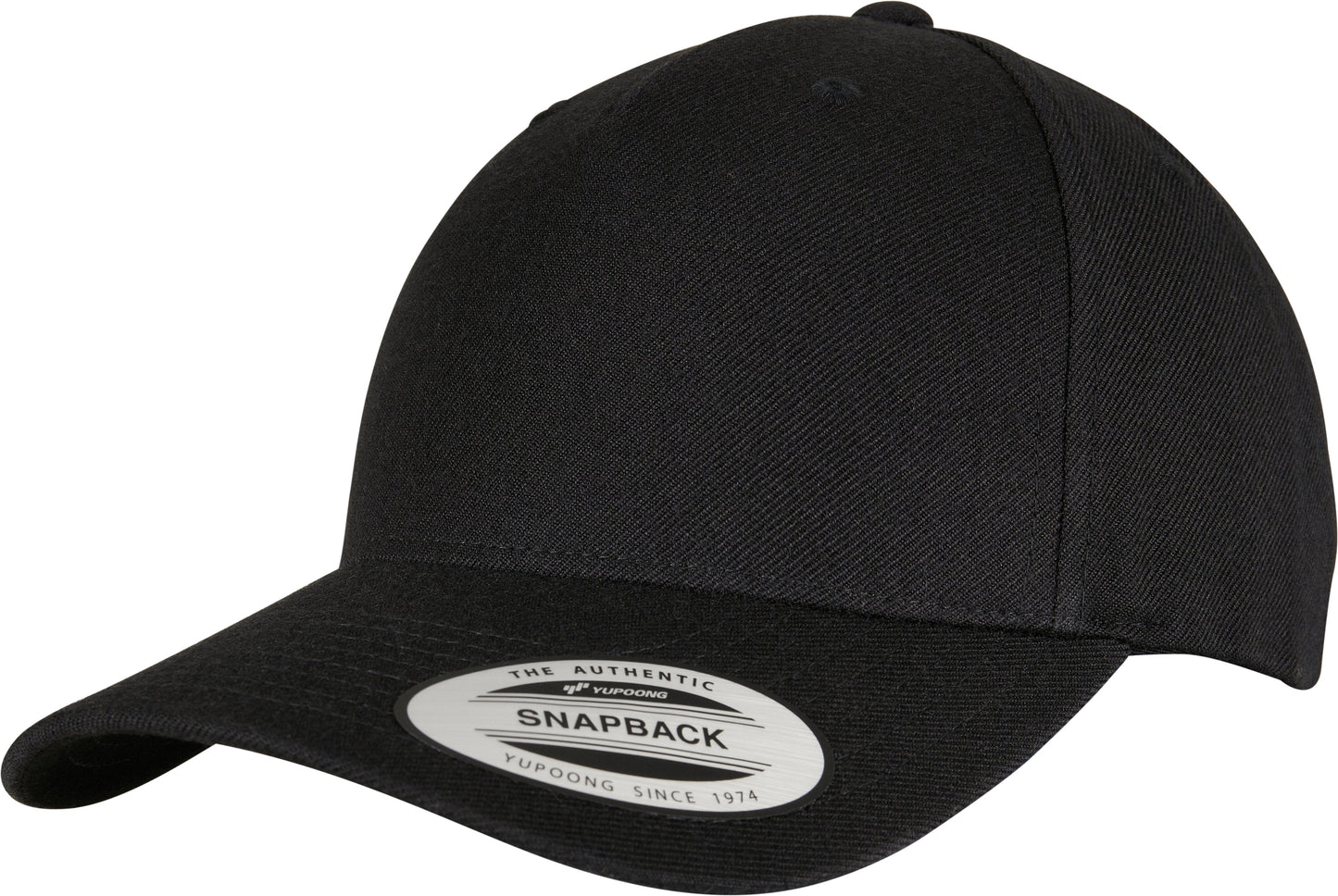 Flexfit Yupoong 5-Panel Snapback Cap Curved Visor Adjustable One Size Classic