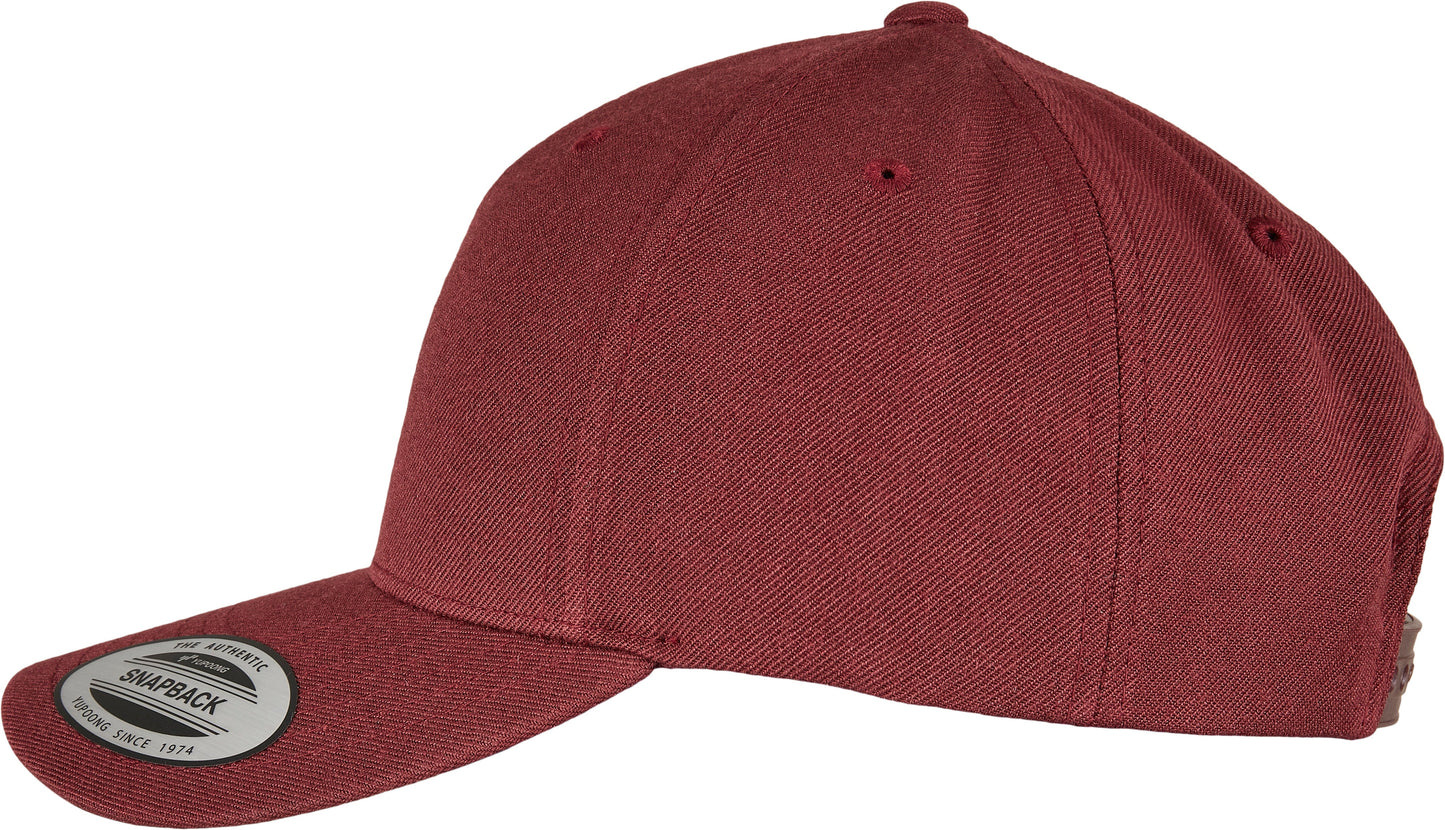 Flexfit Yupoong 5-Panel Snapback Cap Curved Visor Adjustable One Size Classic
