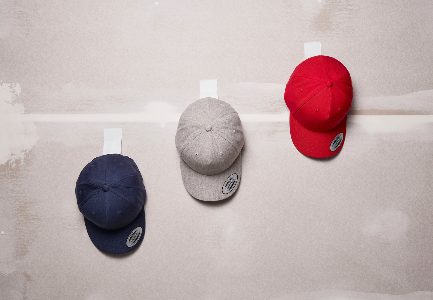 Flexfit Yupoong 5-Panel Snapback Cap Curved Visor Adjustable One Size Classic