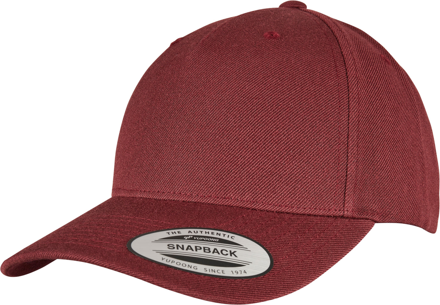 Flexfit Yupoong 5-Panel Snapback Cap Curved Visor Adjustable One Size Classic