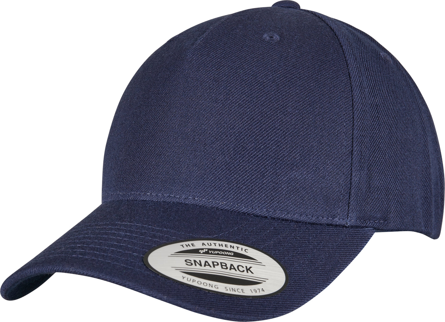 Flexfit Yupoong 5-Panel Snapback Cap Curved Visor Adjustable One Size Classic