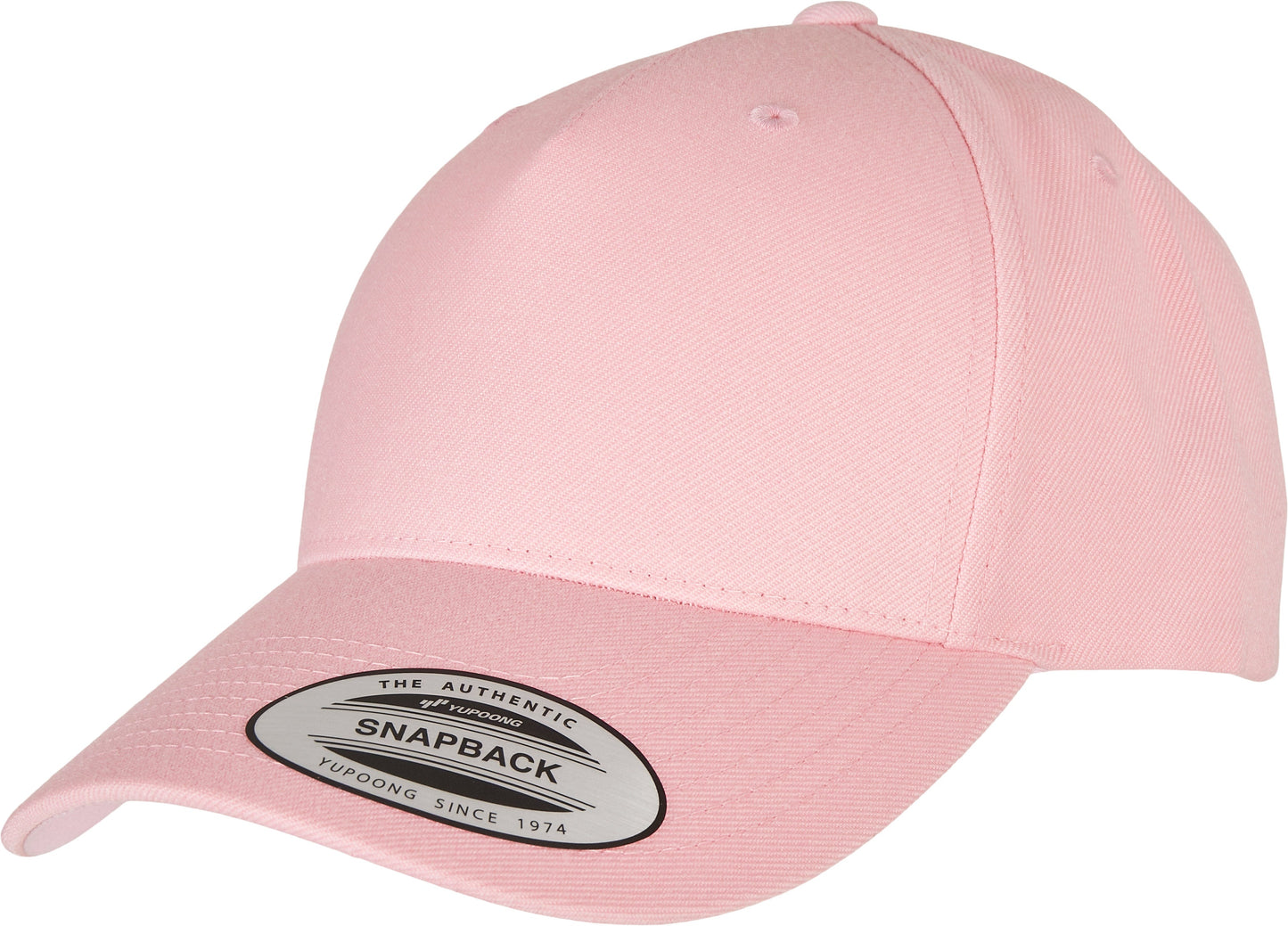 Flexfit Yupoong 5-Panel Snapback Cap Curved Visor Adjustable One Size Classic
