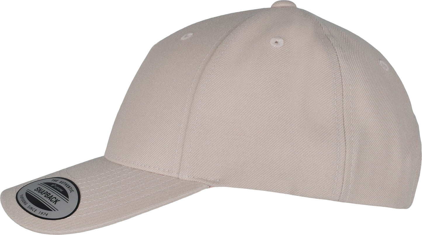 Flexfit Yupoong 5-Panel Snapback Cap Curved Visor Adjustable One Size Classic