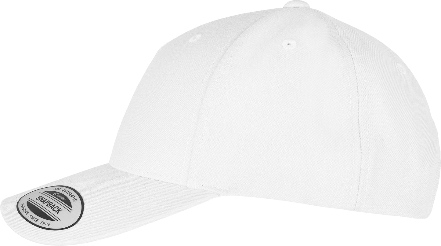 Flexfit Yupoong 5-Panel Snapback Cap Curved Visor Adjustable One Size Classic