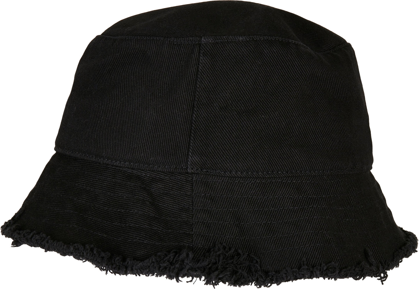Flexfit Yupoong Open Edge Bucket Hat Frayed Brim One Size Cotton Casual