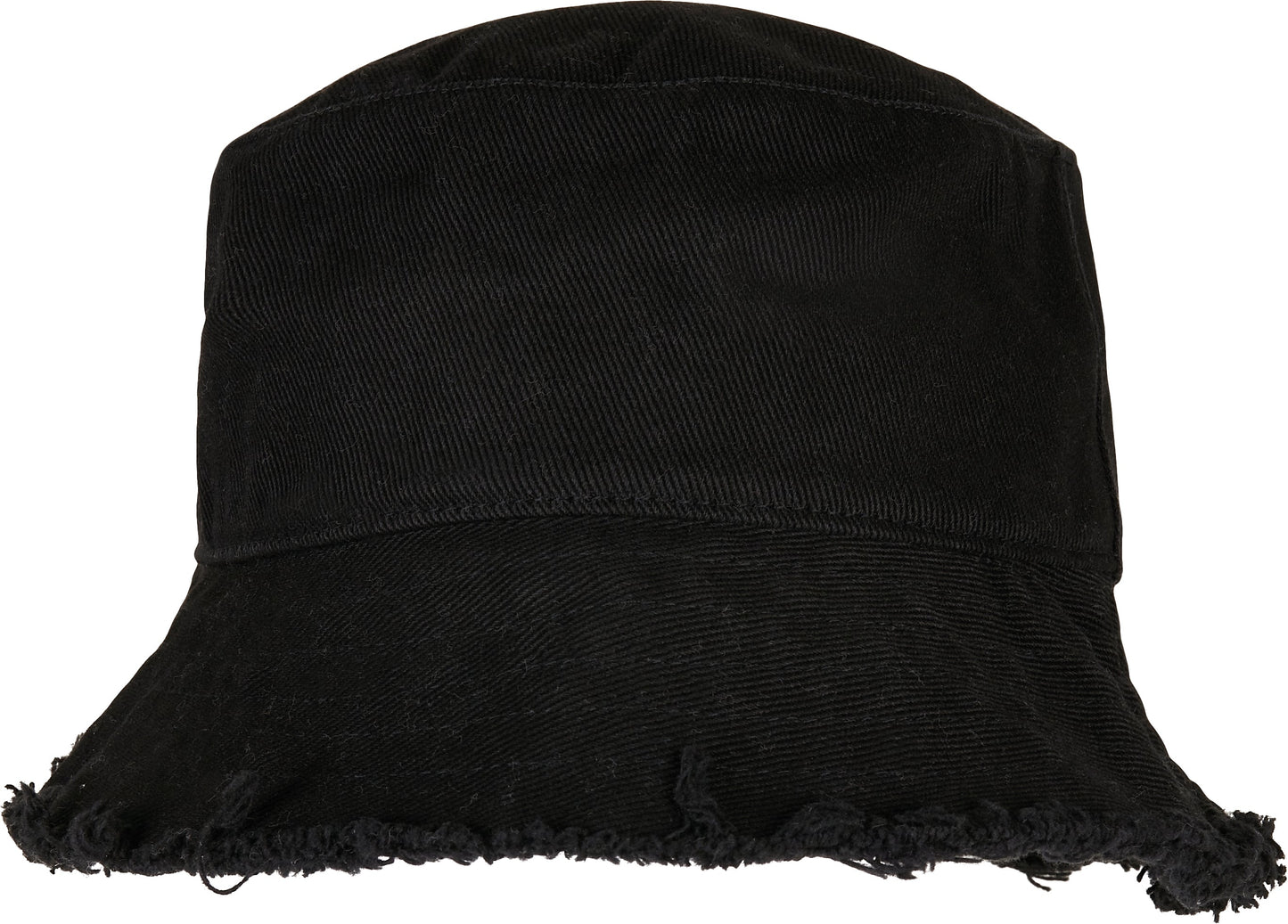 Flexfit Yupoong Open Edge Bucket Hat Frayed Brim One Size Cotton Casual