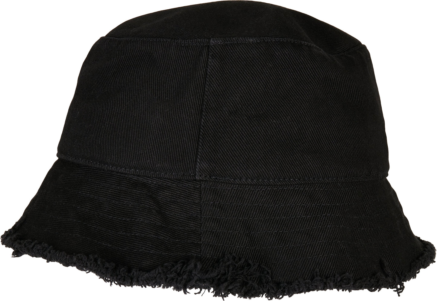 Flexfit Yupoong Open Edge Bucket Hat Frayed Brim One Size Cotton Casual