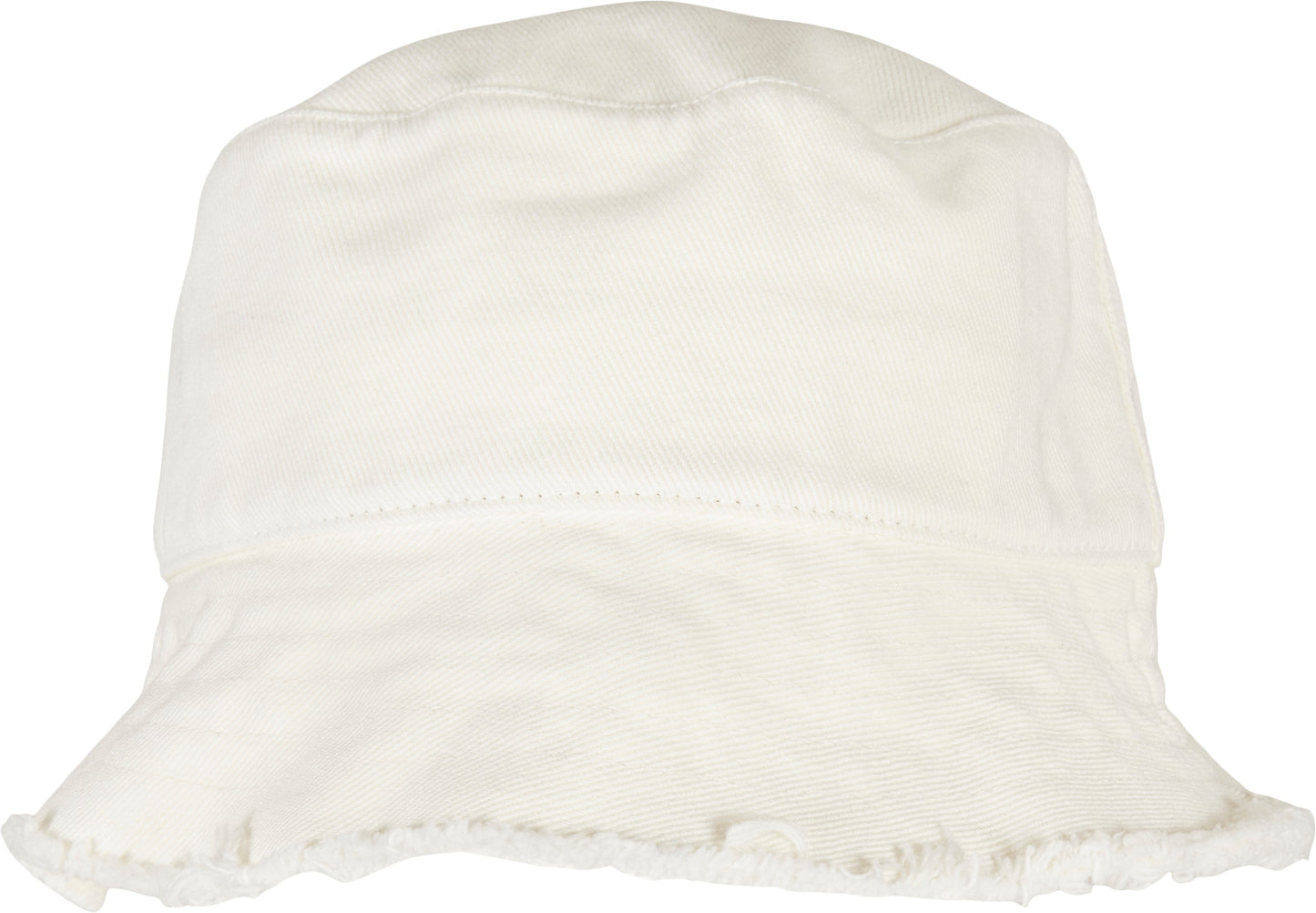 Flexfit Yupoong Open Edge Bucket Hat Frayed Brim One Size Cotton Casual
