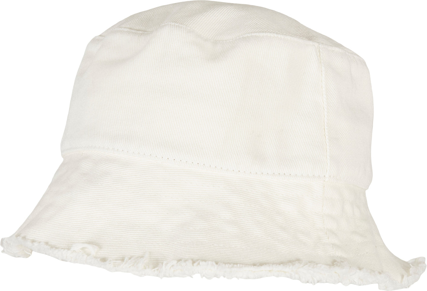 Flexfit Yupoong Open Edge Bucket Hat Frayed Brim One Size Cotton Casual
